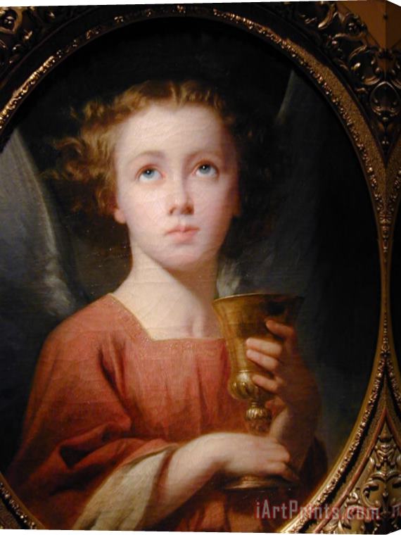 Charles Zacharie Landelle An Angel Holding a Chalice [detail #1] Stretched Canvas Print / Canvas Art